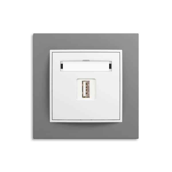 Ładowarka USB i ramka z tworzywa MINI